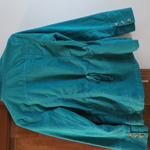 Sundance Catalog Vintage Teal Turquoise Blazer, M - Picture 4 of 6